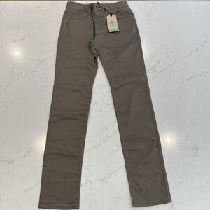 Prana Bridger NEW Jeans Pants Mens 30 x36 Mud Brown Slim Straight Stretch Hiking